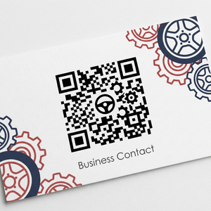 黄色仓库商务二维码